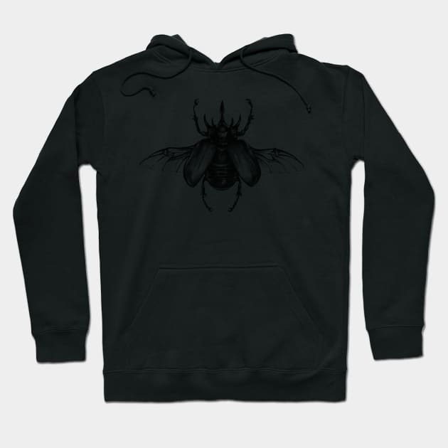 Rhinoceros beetle Hoodie by Ropear